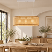Rattan Boho Ceiling Lamp 054 styled in an interior