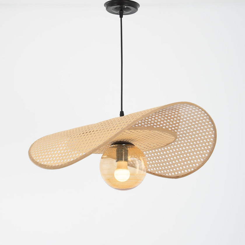 Rattan Boho Ceiling Lamp 056