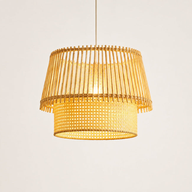 Rattan Boho Ceiling Lamp 068