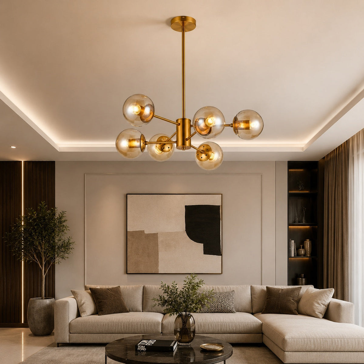 Modern Globe Ceiling Lamp 055