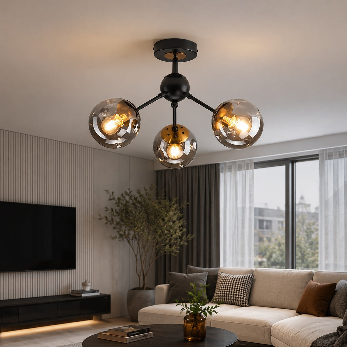 Modern Globe Ceiling Lamp 067