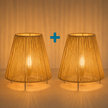 Burlap Table Lamp 004