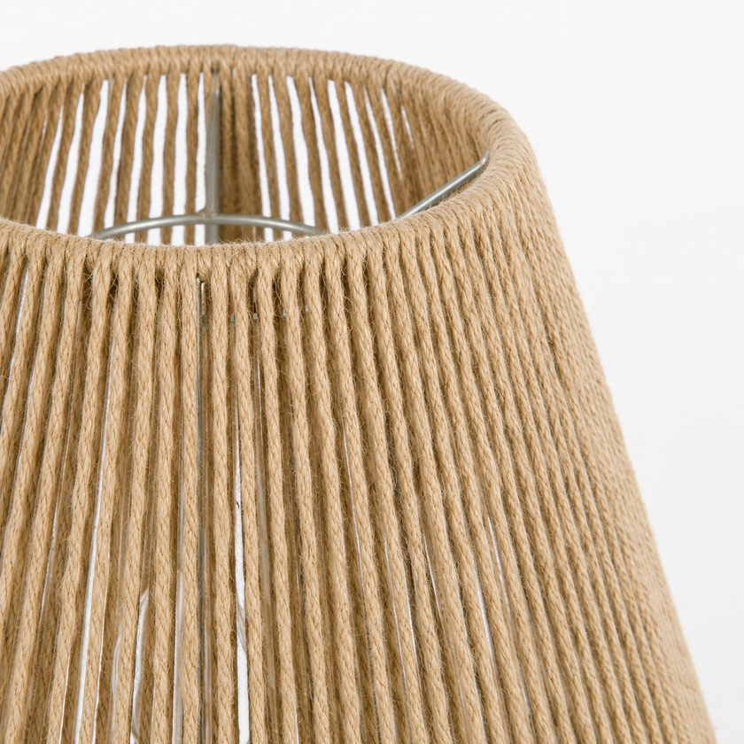 Burlap Table Lamp 004