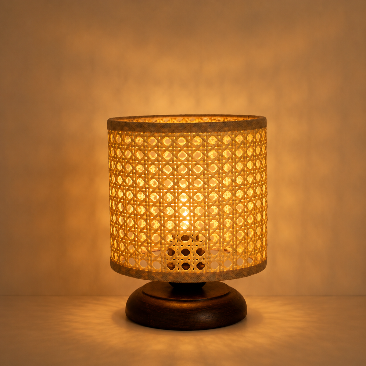Rattan Boho Table Lamp 005