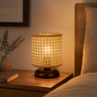 Rattan Boho Table Lamp 005