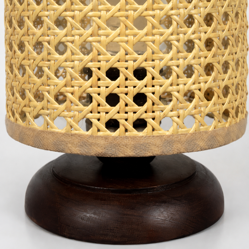 Rattan Boho Table Lamp 005