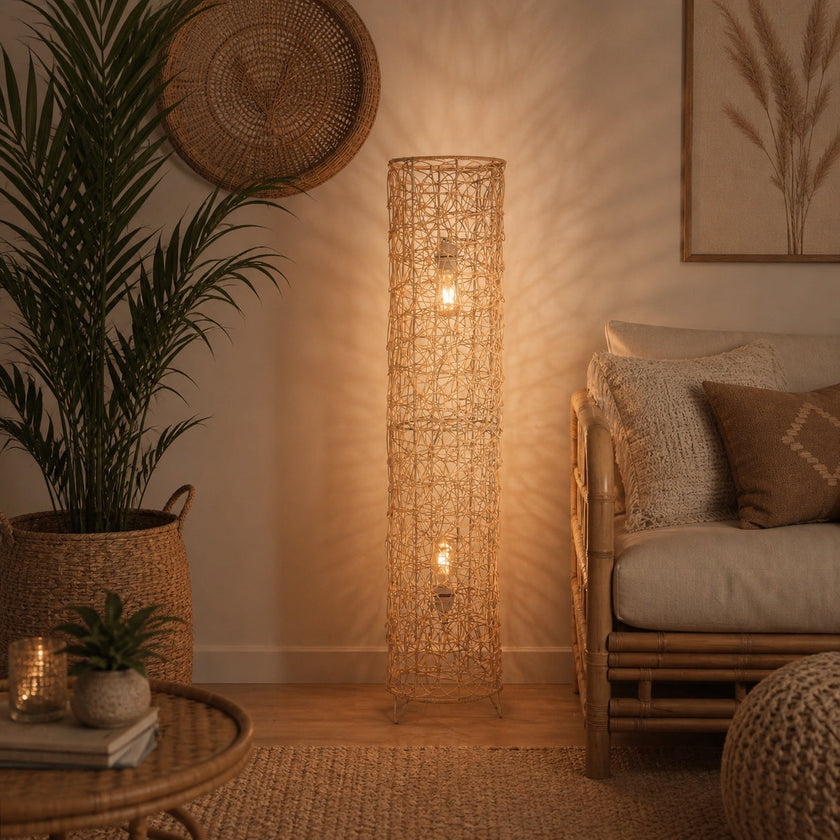 Bambo Boho Floor Lamp 010