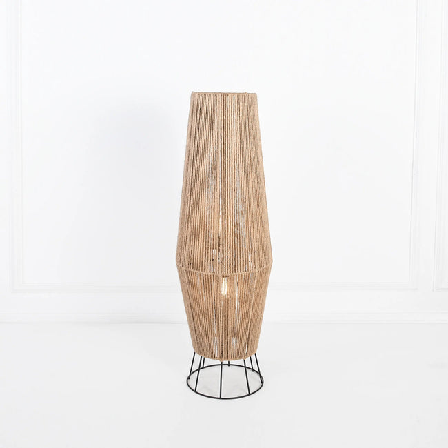 Burlap Boho Floor Lamp 003