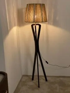 Burlap Boho Floor Lamp 004