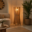 Burlap Boho Floor Lamp 013