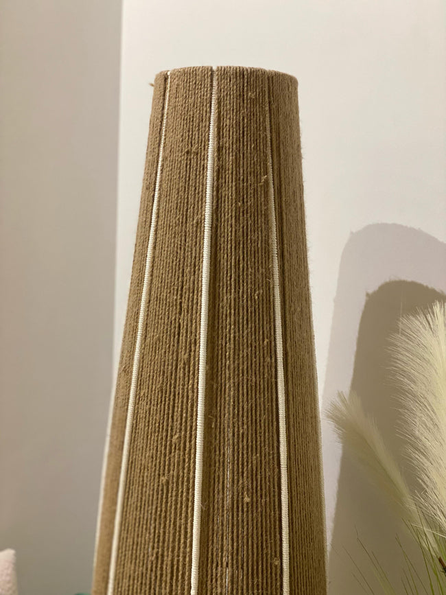 Burlap Boho Floor Lamp 018