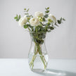 Serrana Glass Serene Glass Vase 26cm — classic clear glass vase, 26cm tall, for fresh bouquets and floral arrangements