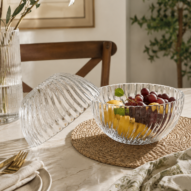 Serrana Home Twista Bowl Set of 6 — twisted-design glass bowls for desserts, nuts, and snacks