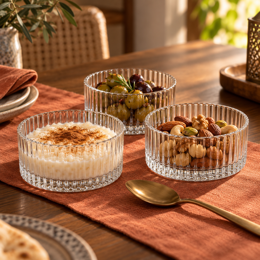 Nadine Glass Mini Bowl Set 6pcs