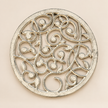 Handcrafted Carved Wooden Wall Medallion