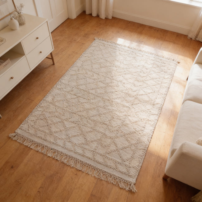 S1 handmade kilim rug — lifestyle view