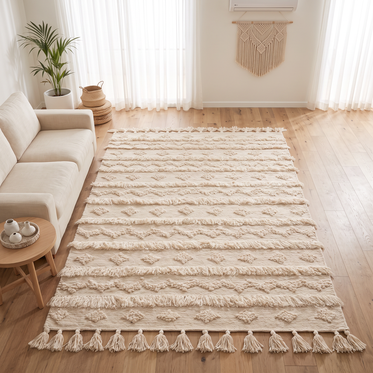 S10 handmade kilim rug — lifestyle view