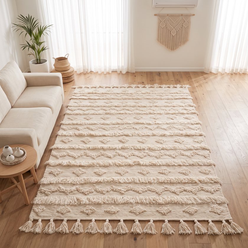 S10 handmade kilim rug — lifestyle view