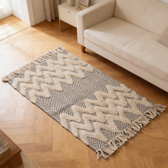 S101 handmade kilim rug — lifestyle view