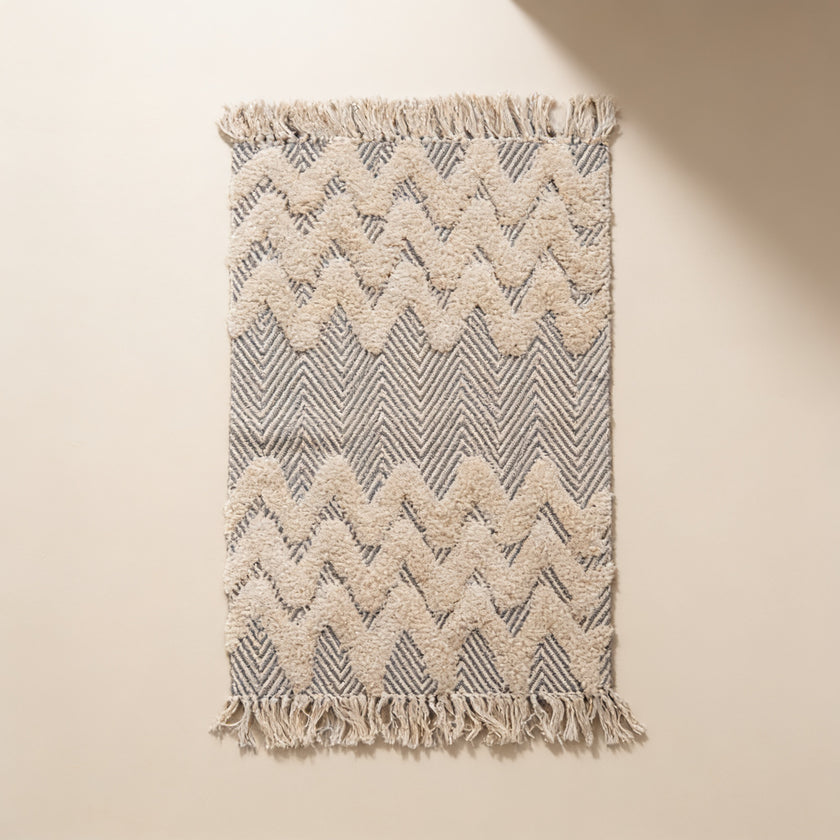 S101 handmade kilim rug — studio view