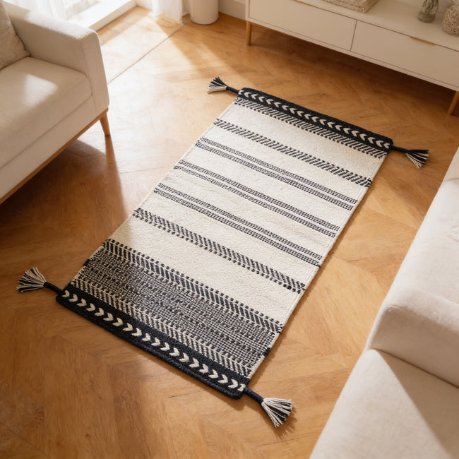S103 handmade kilim rug — lifestyle view