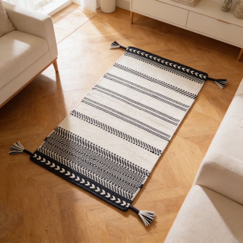 S103 handmade kilim rug — lifestyle view