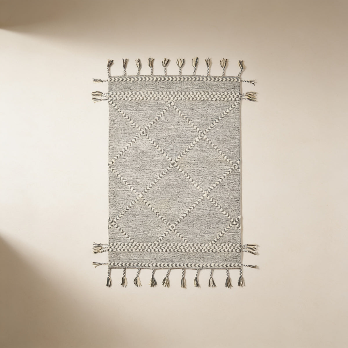 S104 handmade kilim rug — studio view