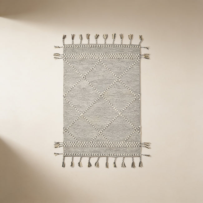 S104 handmade kilim rug — studio view