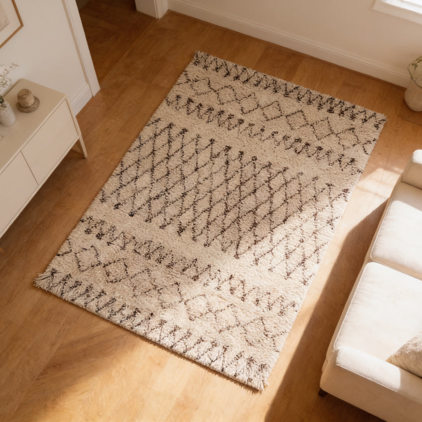 S105 handmade kilim rug — lifestyle view