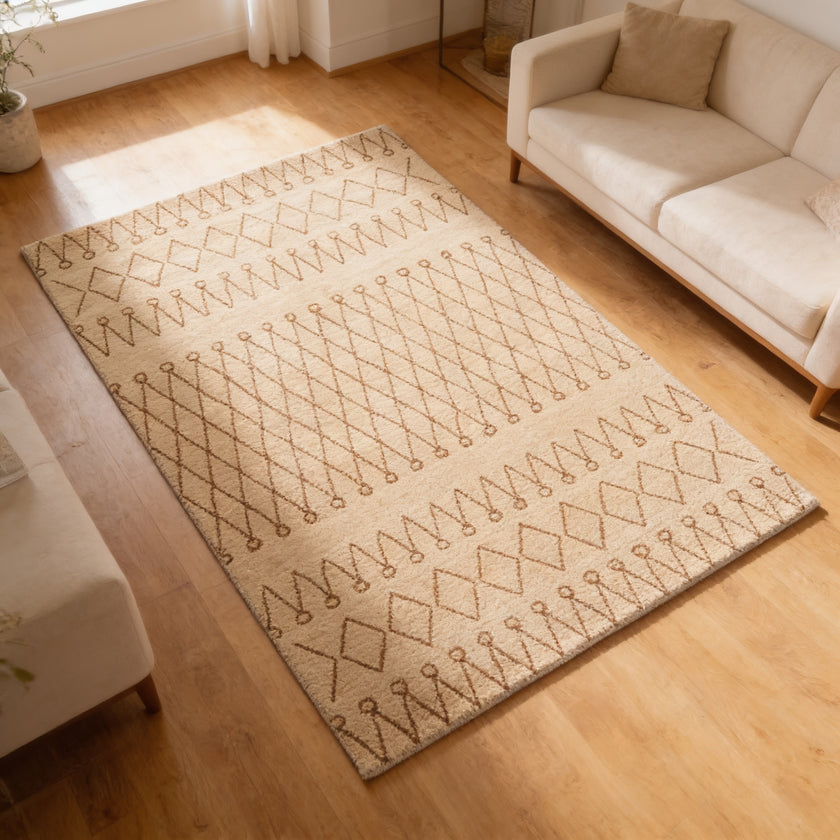 S108 handmade kilim rug — lifestyle view