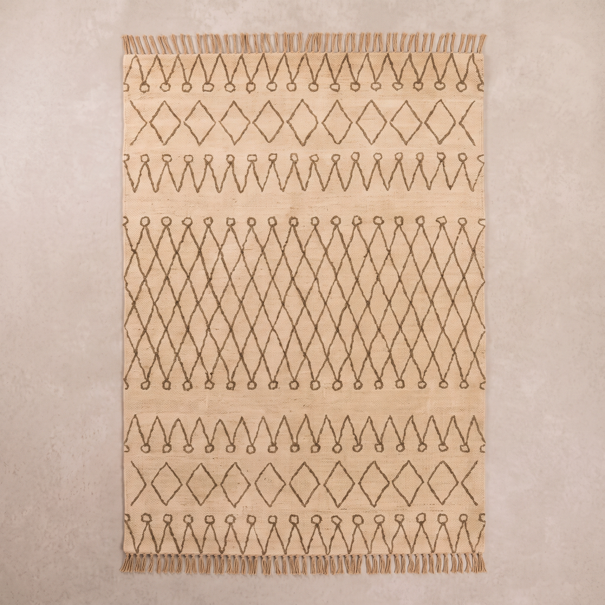 S108 handmade kilim rug — studio view