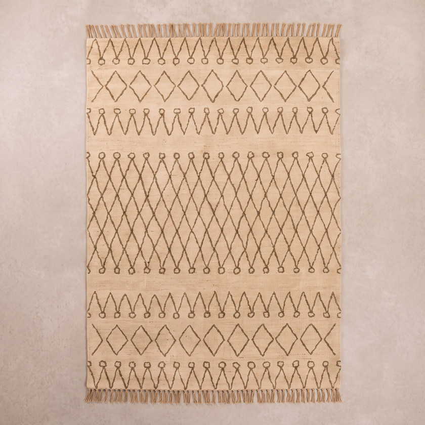 S108 handmade kilim rug — studio view