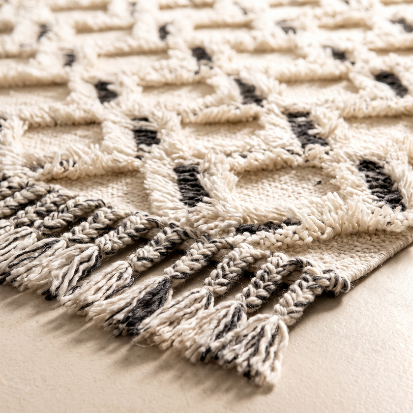 S115 handmade kilim rug — closeup view