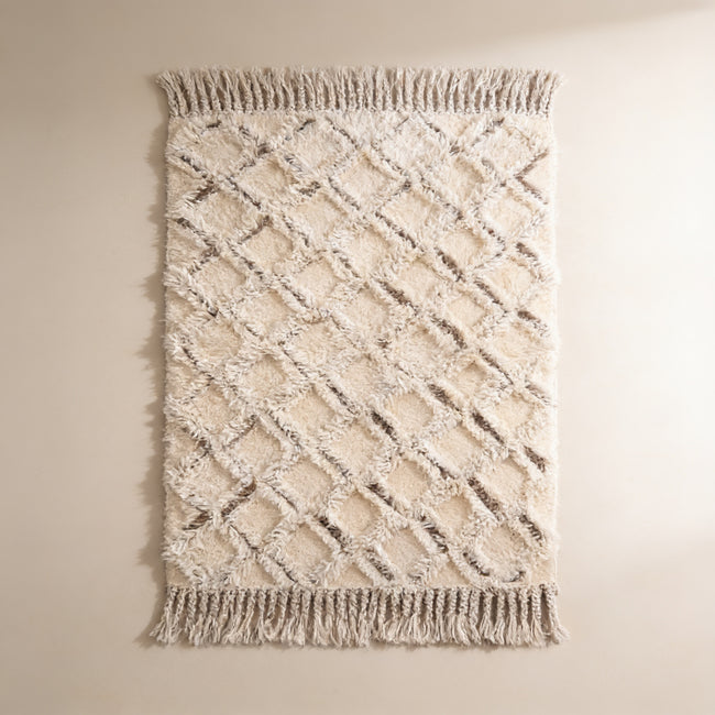 S115 handmade kilim rug — studio view