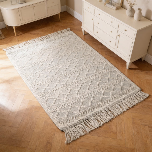 S12 handmade kilim rug — lifestyle view