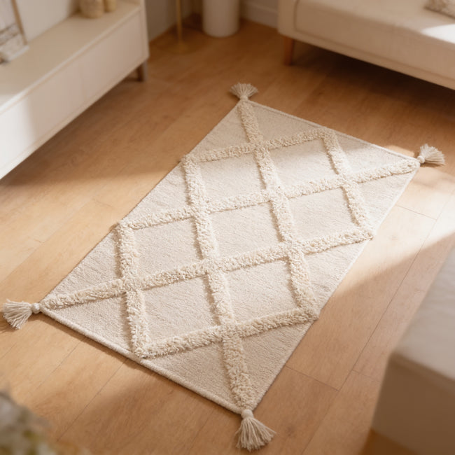 S120 handmade kilim rug — lifestyle view
