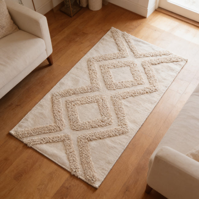 S122 handmade kilim rug — lifestyle view