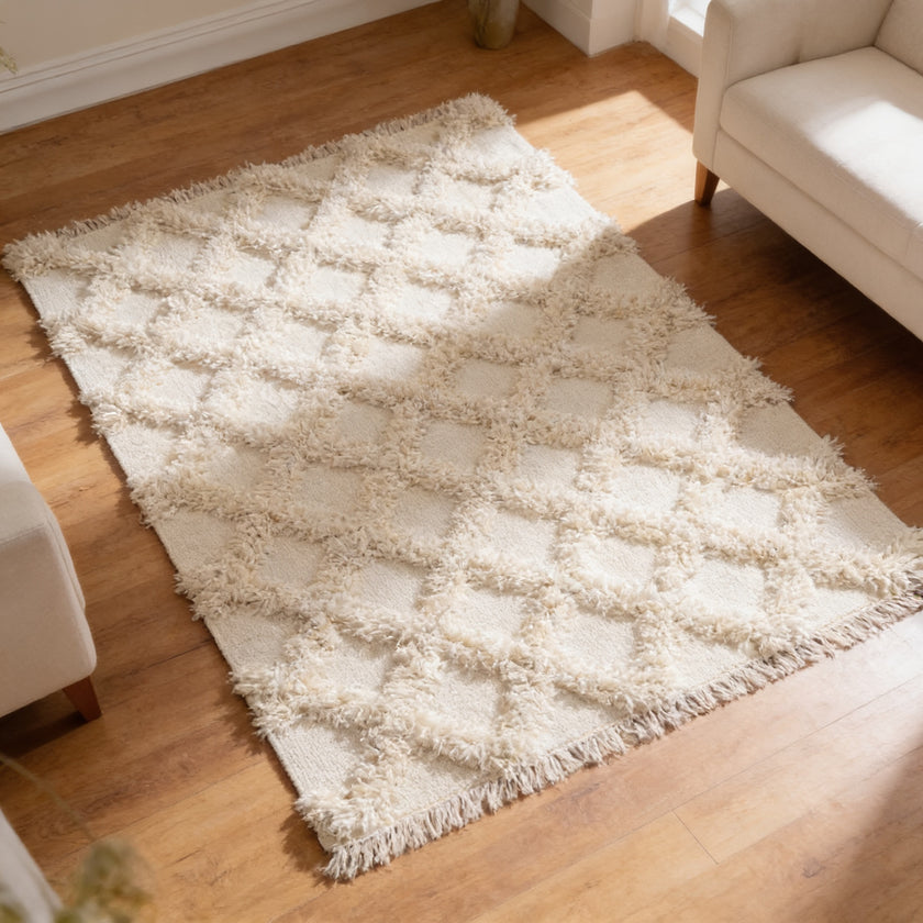S124 handmade kilim rug — lifestyle view