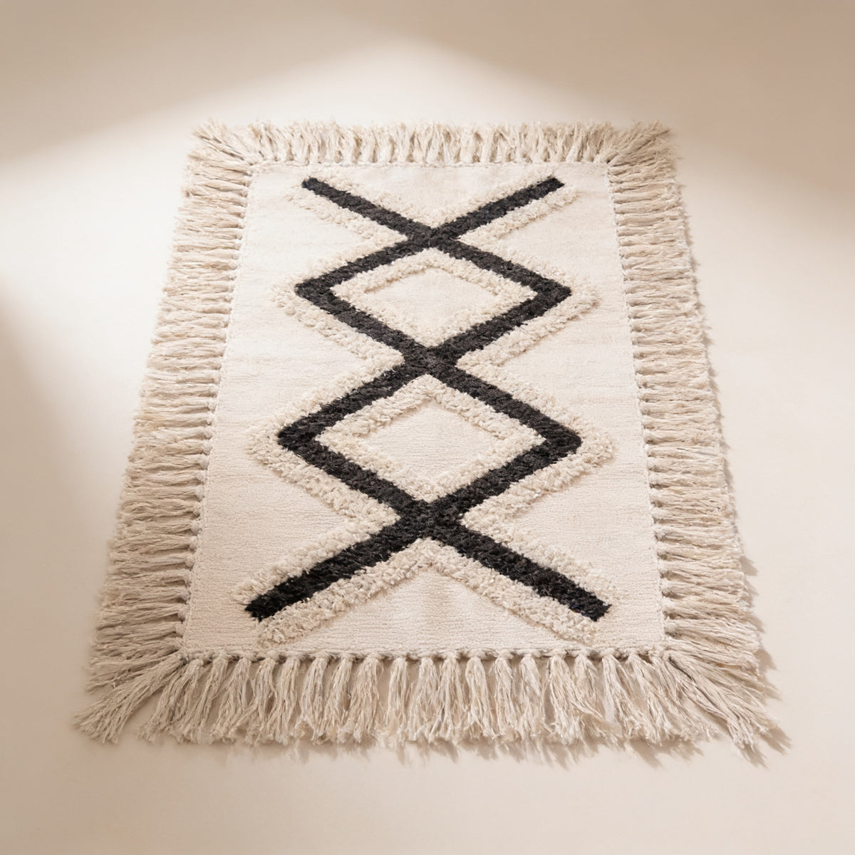 S125 handmade kilim rug — studio view