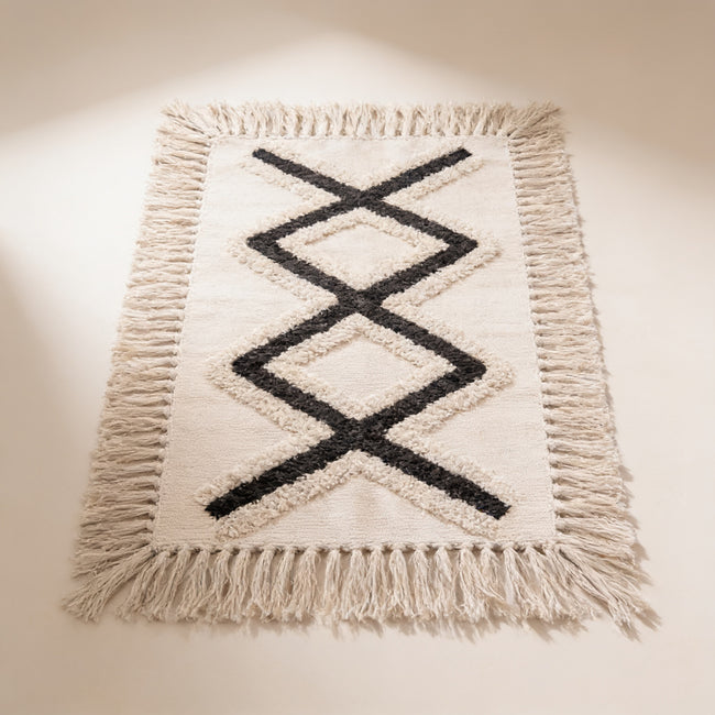 S125 handmade kilim rug — studio view