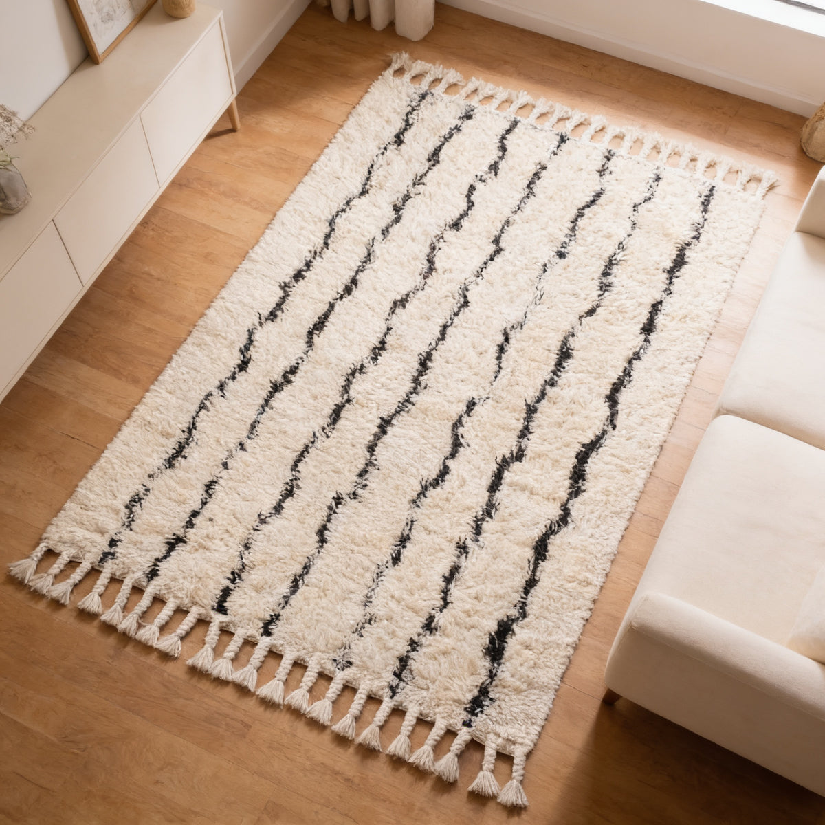 S126 handmade kilim rug — lifestyle view