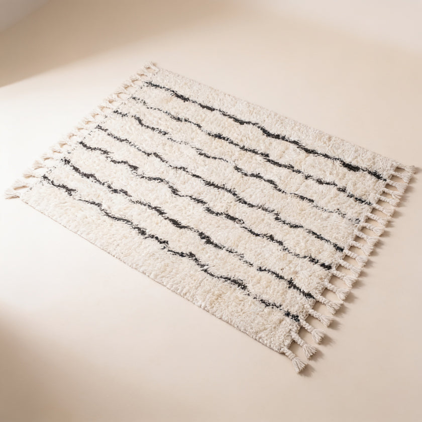 S126 handmade kilim rug — studio view