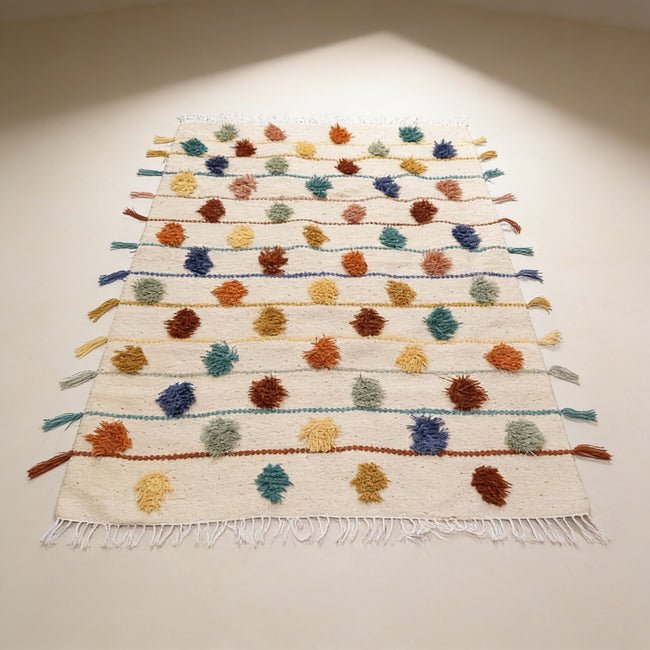 S127 handmade kilim rug — studio view