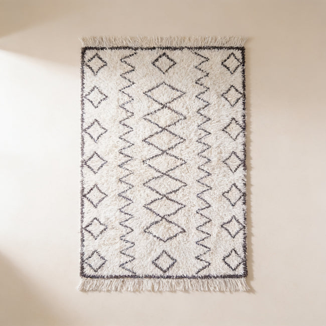 S128 handmade kilim rug — studio view