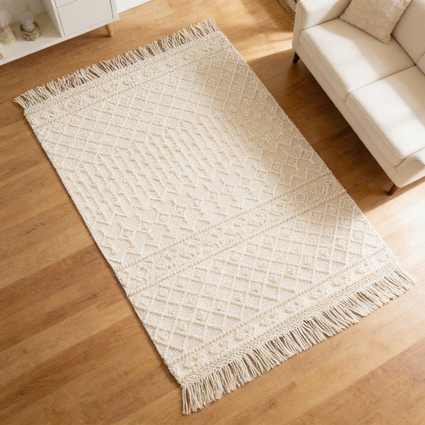 S131 handmade kilim rug — lifestyle view