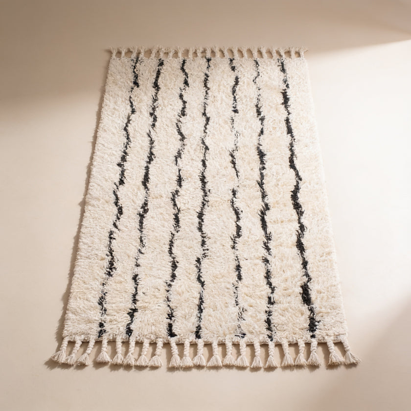 S132 handmade kilim rug — studio view