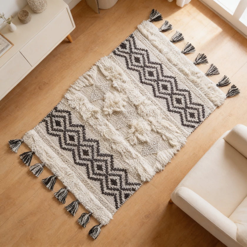 S134 handmade kilim rug — lifestyle view