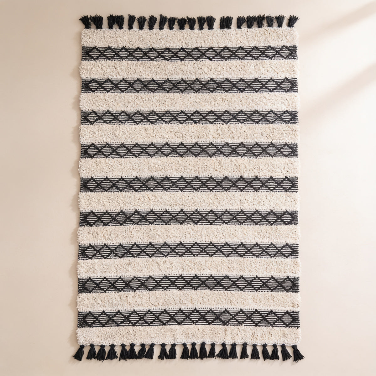 S136 handmade kilim rug — studio view