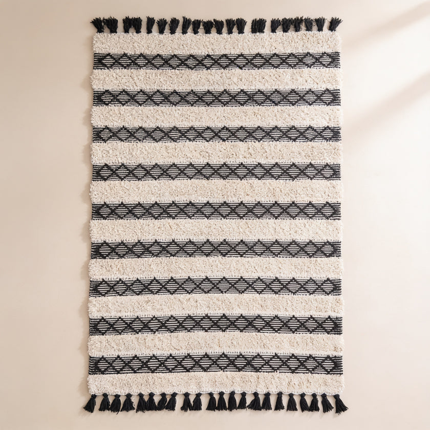 S136 handmade kilim rug — studio view