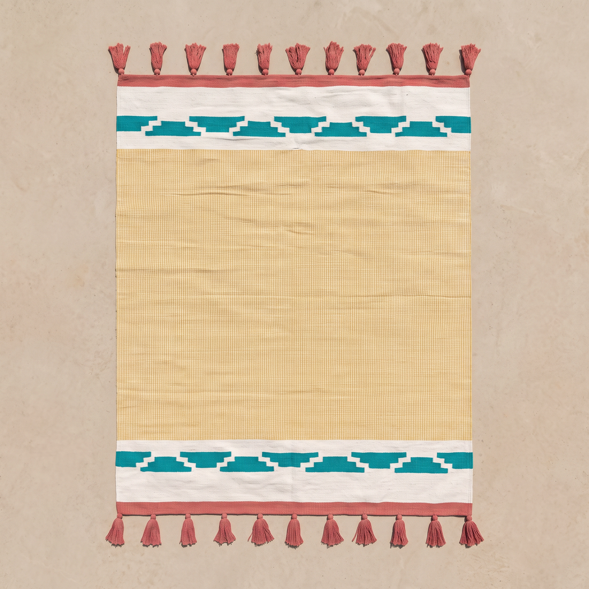 S138 handmade kilim rug — studio view